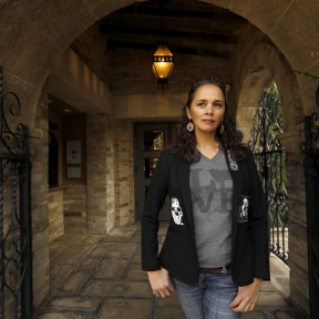 Native American playwright Larissa FastHorse is taking down white wokeness