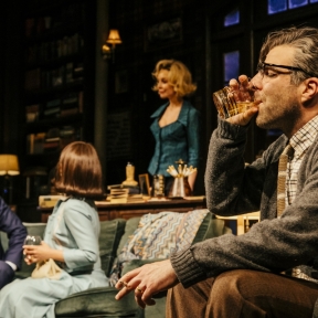 Check Out New Photos of Zachary Quinto, Calista Flockhart, Graham Phillips, and Aimee Carrero in Who's Afraid of Virginia Woolf?