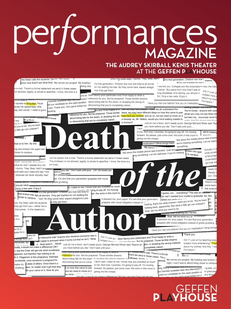Death of the Author Playbill